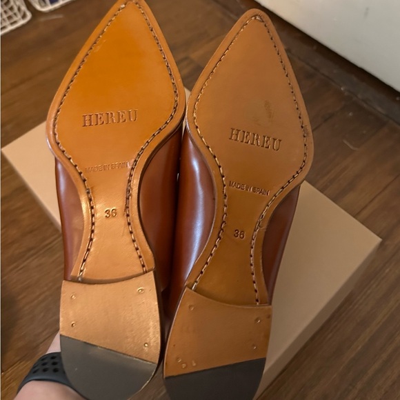 Hereu Punta Pointy Mule Loafer, Size 36, Tan, NIB - Picture 5 of 9